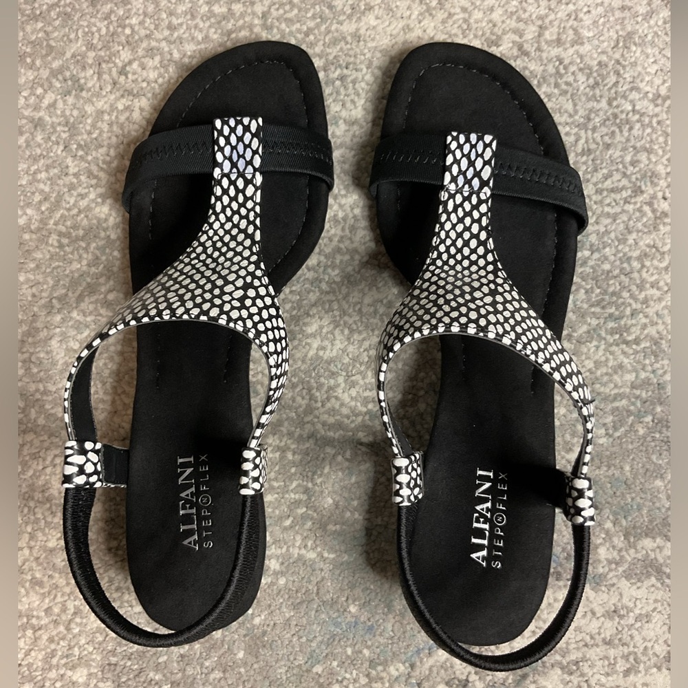 Alfani Step 'N Flex Vacanzaa Wedge Sandals - Spotted Snake (NIB) - Picture 6 of 15